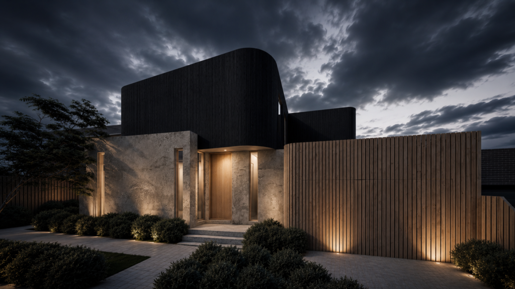 Premium residential building design showcasing contemporary architecture and streetscape integration - Backyard Subdivision