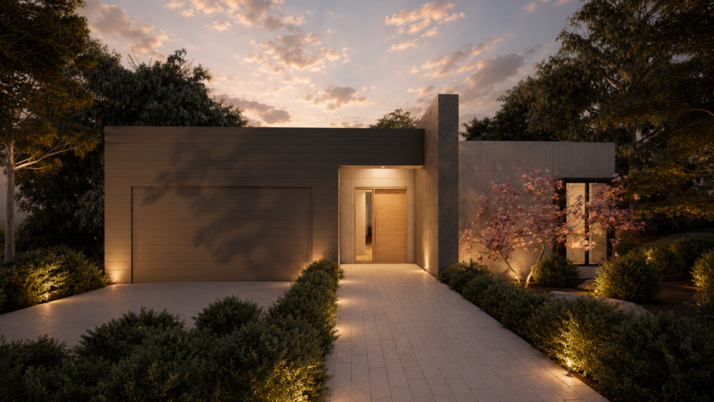 Residential building design prepared for planning approval and building permit documentation